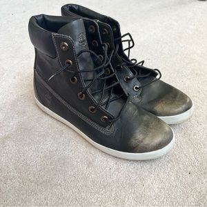 Timberland High Top Sneaker Boots Black Size 9